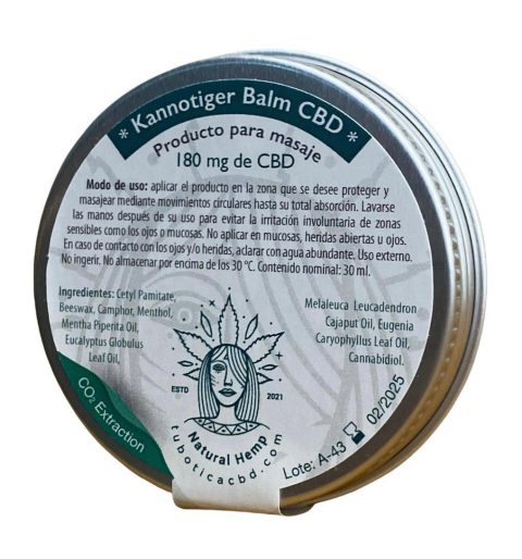 Bálsamo CBD natural Kannotiger