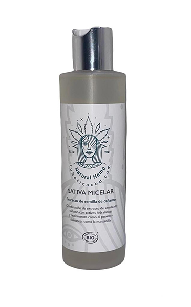 sativa micelar agua limpiadora con CBD
